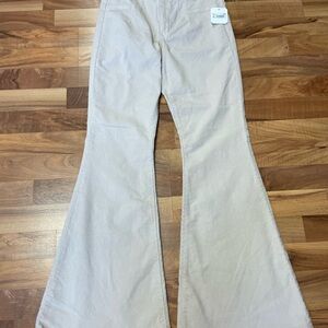 NWT Altar’d State cream 26 corduroy pants flare